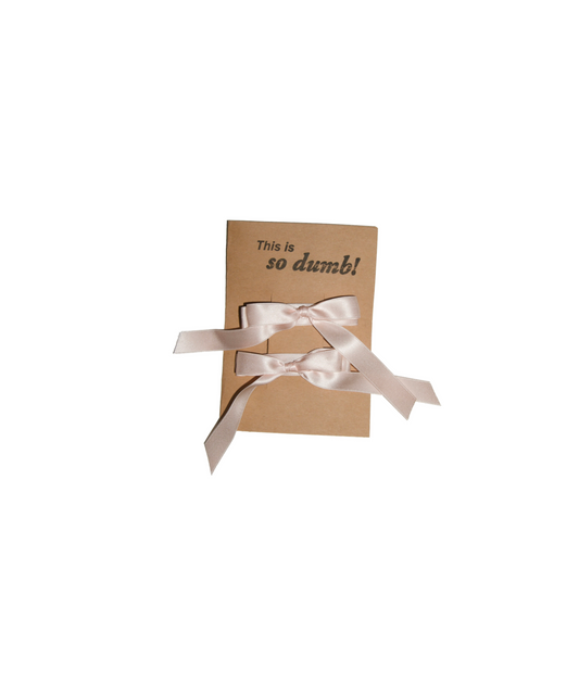 Silk Bow Pair in Ballet
